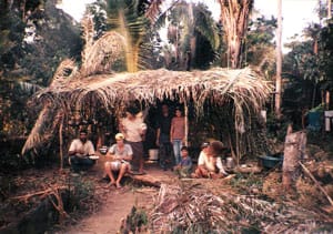 Família camponesa no acampameto Raio do Sol