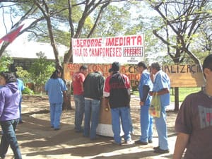 SPBC: CEBRASPO e NAP promovem ato contra a criminalização do movimento camponês