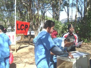 SPBC: CEBRASPO e NAP promovem ato contra a criminalização do movimento camponês