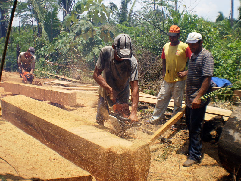 Camponeses organizados em grupos de ajuda mútua iniciam construção de barracão