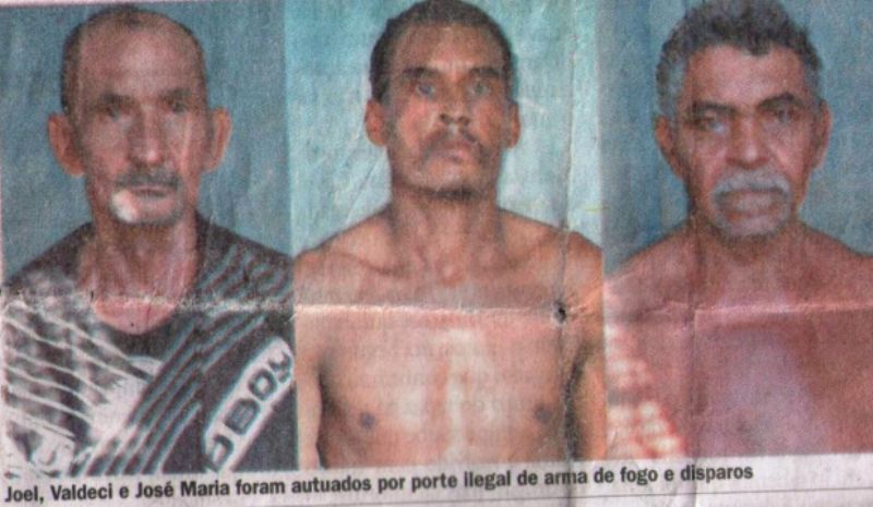 A mentira: os camponeses no jornal como se fossem criminosos