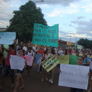 Manifestação em Rolim de Moura