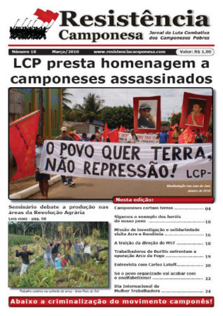 Jornal Resitência Camponesa - edição nº 18