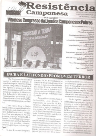 Jornal Resitência Camponesa - edição nº 3